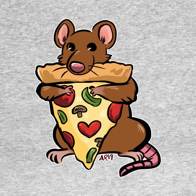 New York Icon: Pizza Rat by angeliraferart